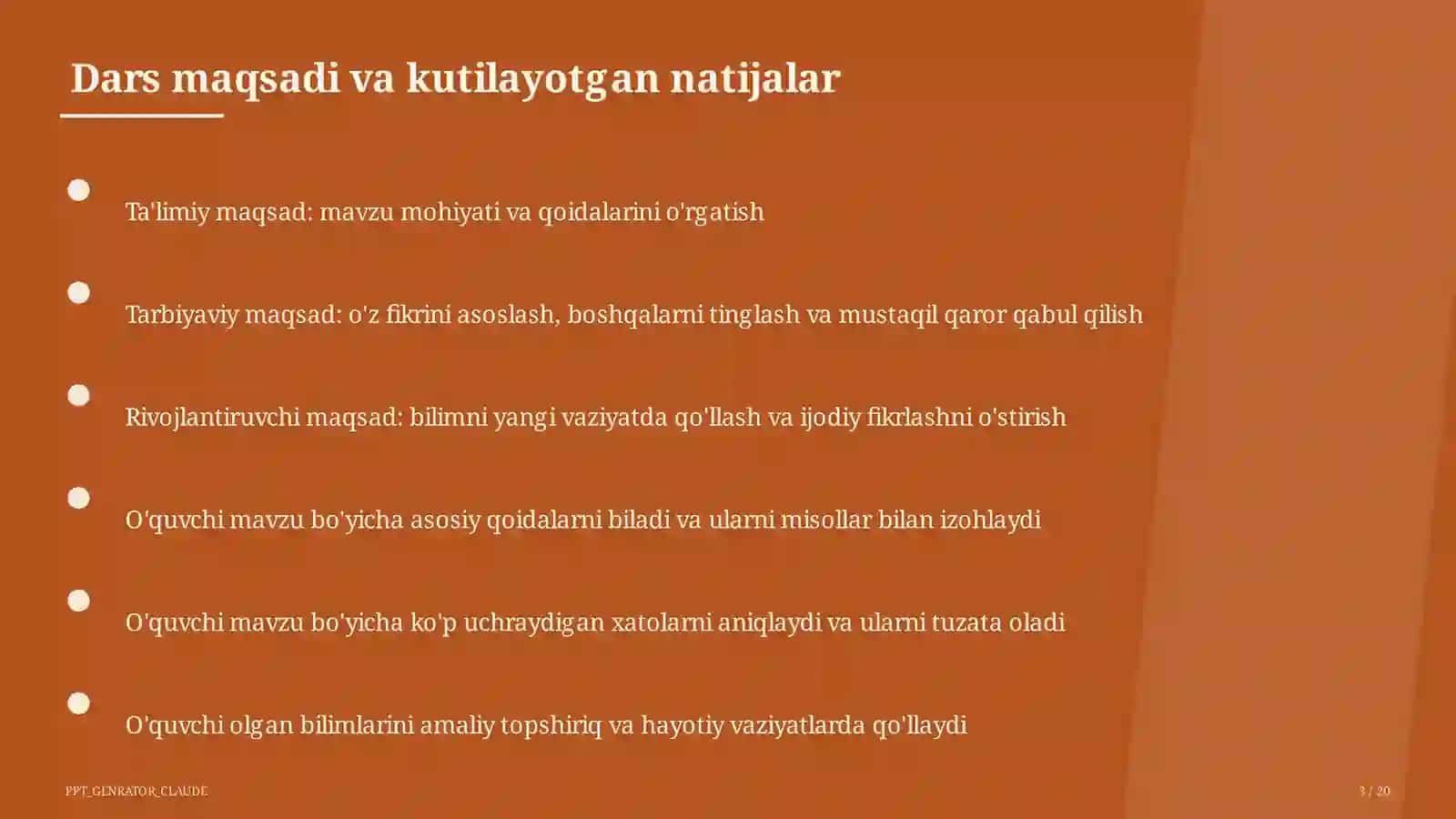 Kombinatorika elementlari: sanash qoidalari (6-sinf) 3