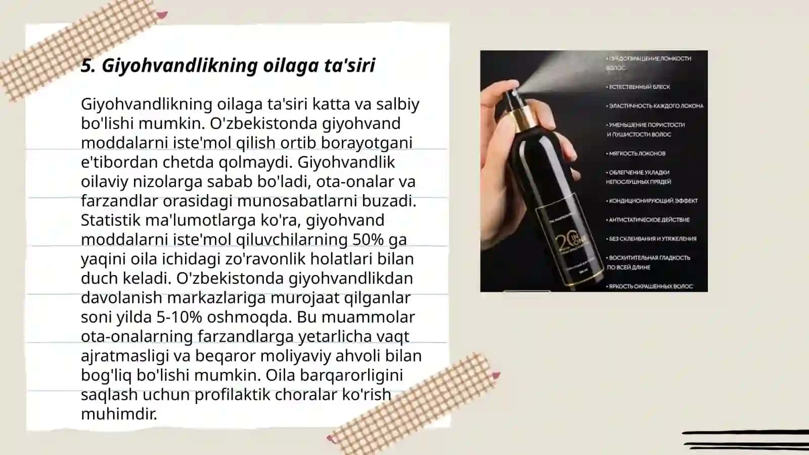 Giyohvandlikning oilaga ta'siri 3