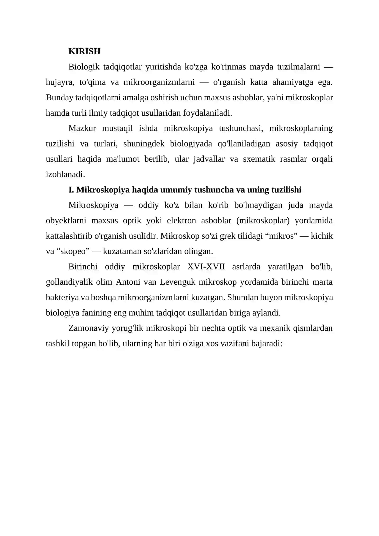 «Mikroskopiya va biologik tadqiqot usullari» 3