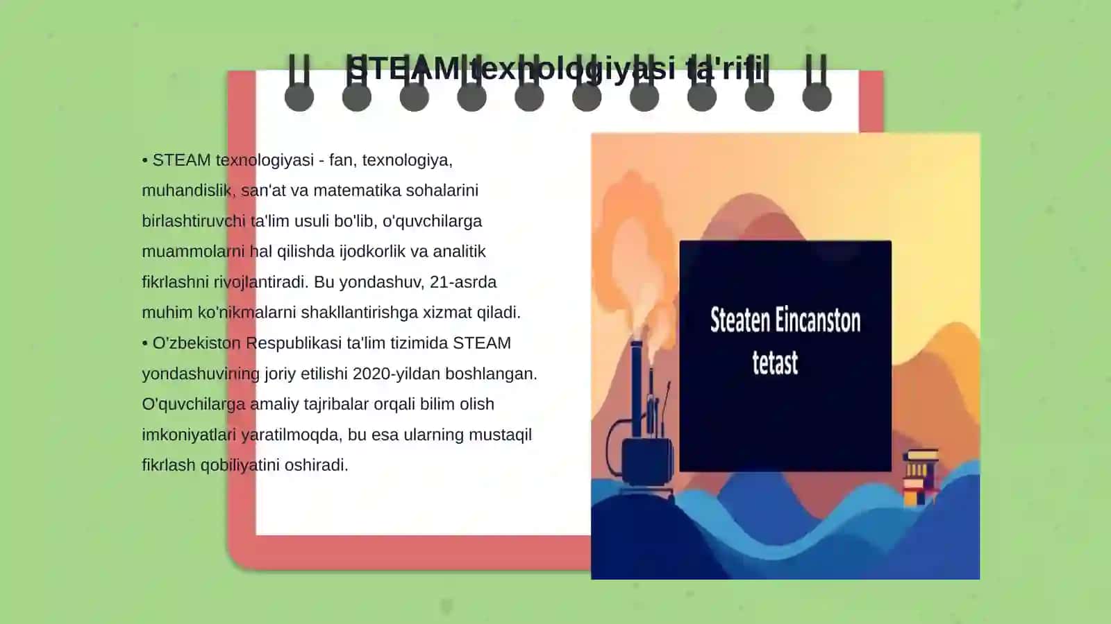 Boshlangʻich taʼlimda STEAM texnologiyasi asosida dizayn va keriativ ijodkorlikni shakillantirish 3