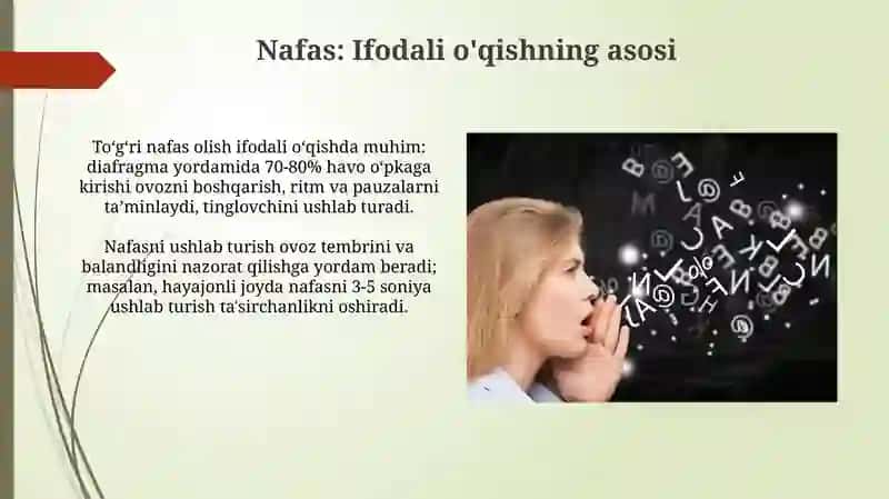 Nafas, ovoz va talaffuz 3