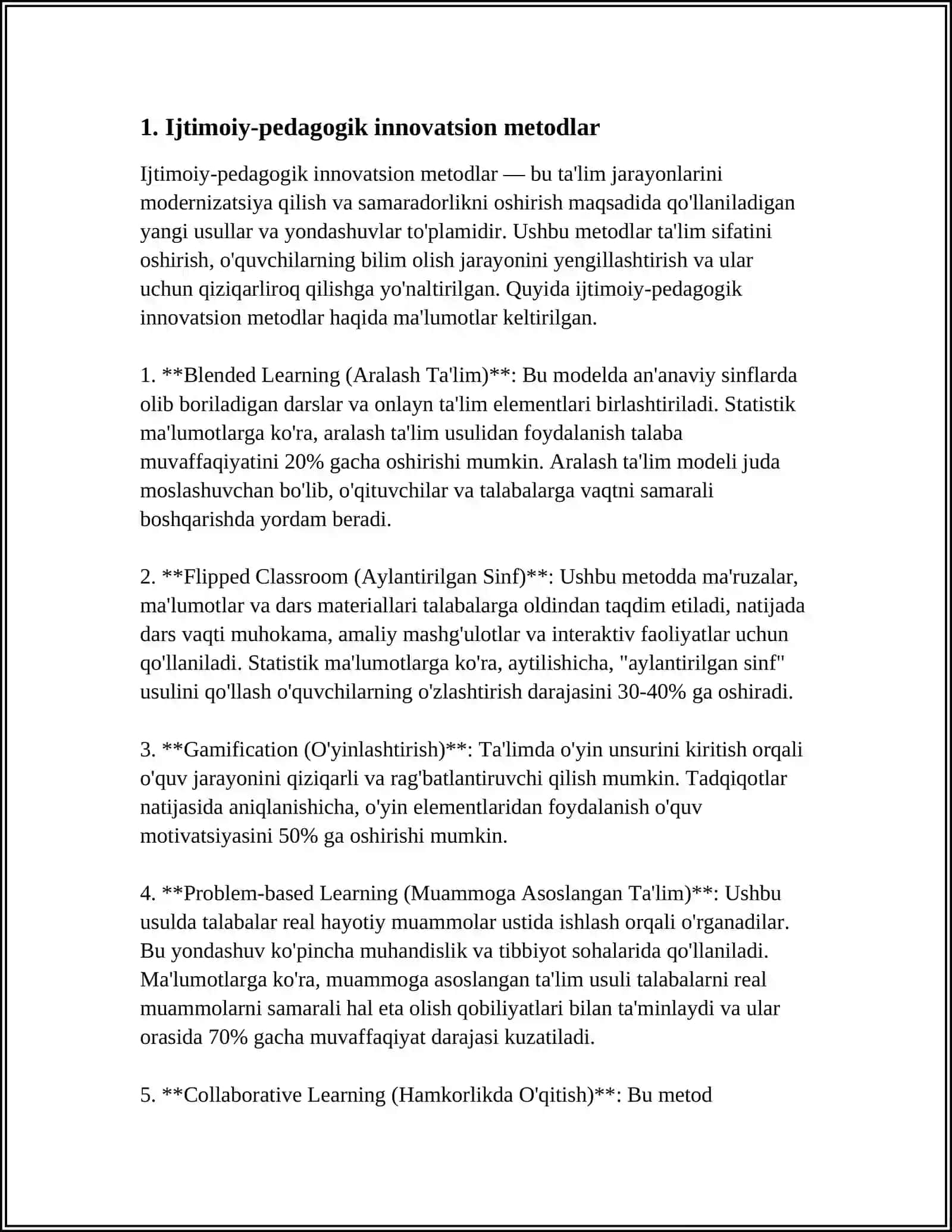 YOSHLAR BILAN ISHLASHDA IJTIMOIY-PEDAGOGIK INNOVATIKA VA LOYIHAVIY FAOLIYAT 3