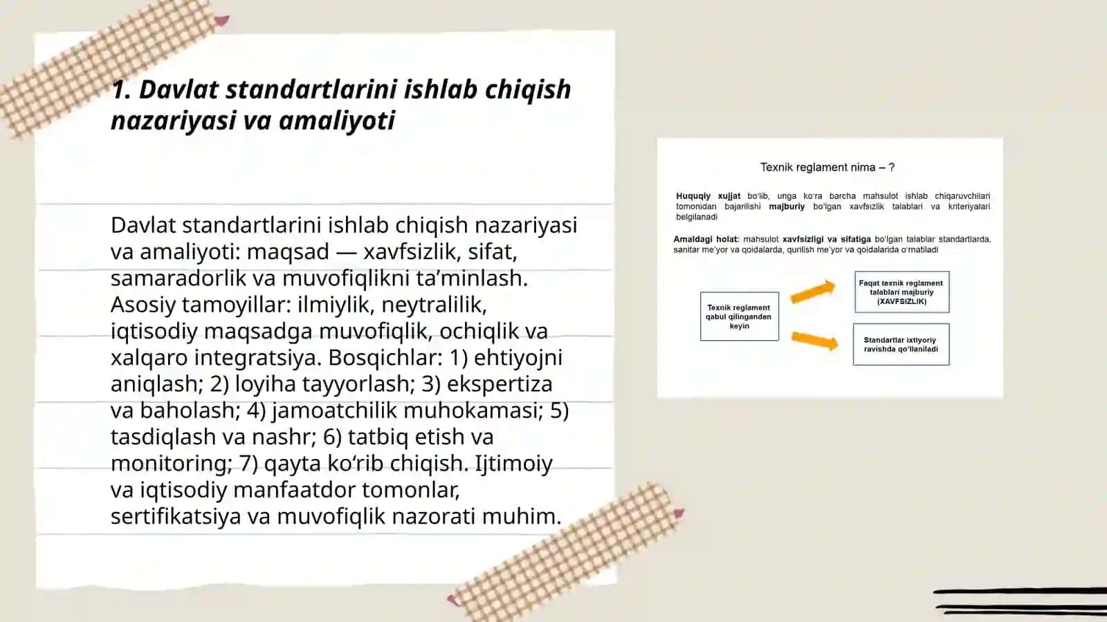 Davlat standartlarini ishlab chiqish va yuritish 3