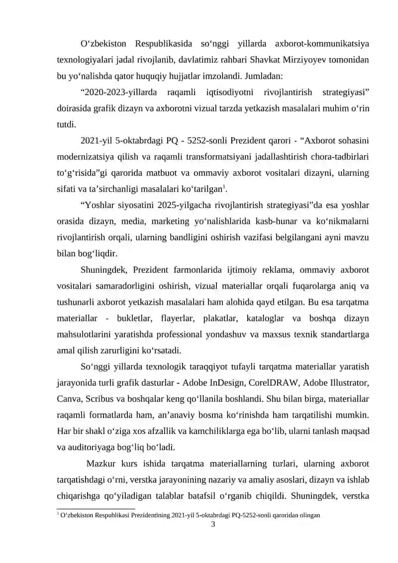 TARQATMA MATERIALLAR VERSTKASI VA ULARGA QO‘YILADIGAN TALABLAR 3