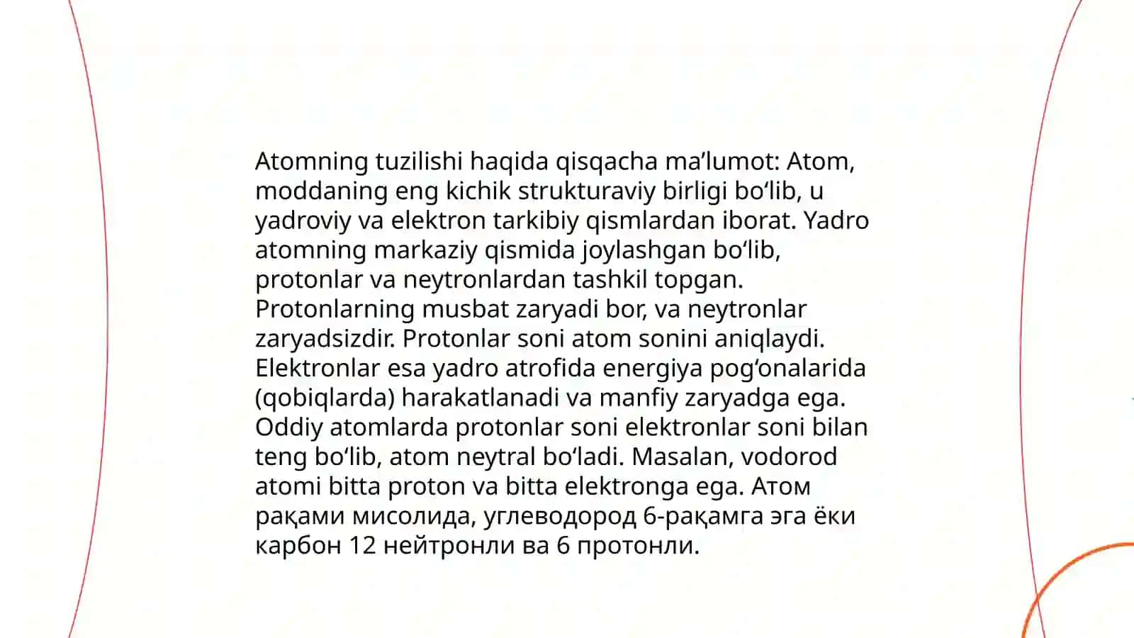 Modda va materiallarning tarkibi 3