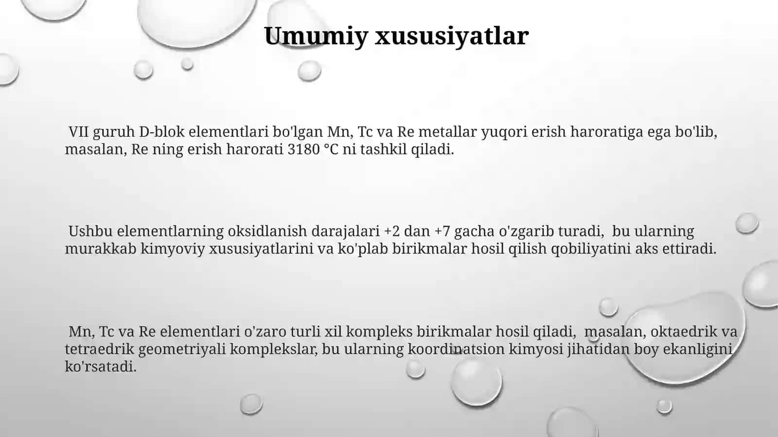 VII guruh D-blok elementlari 3