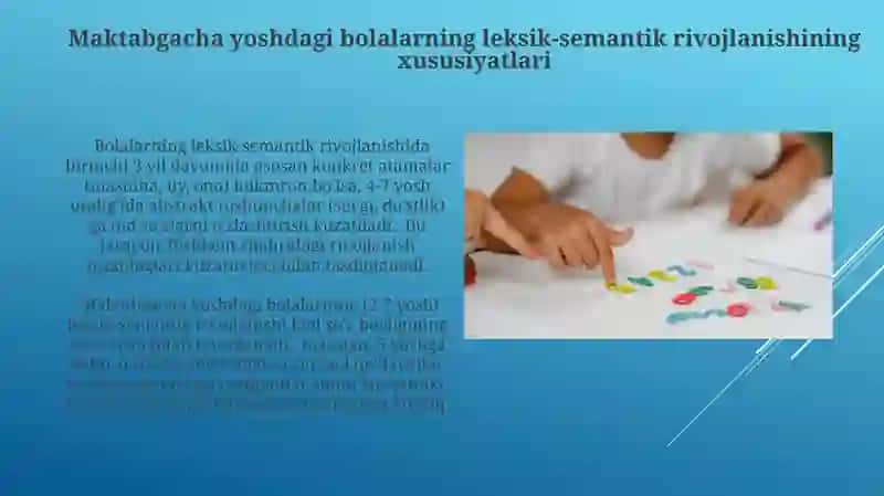 Maktabgacha yoshdagi bolalar bilan lugʻat ishini olib borishning nazariy asoslari 3