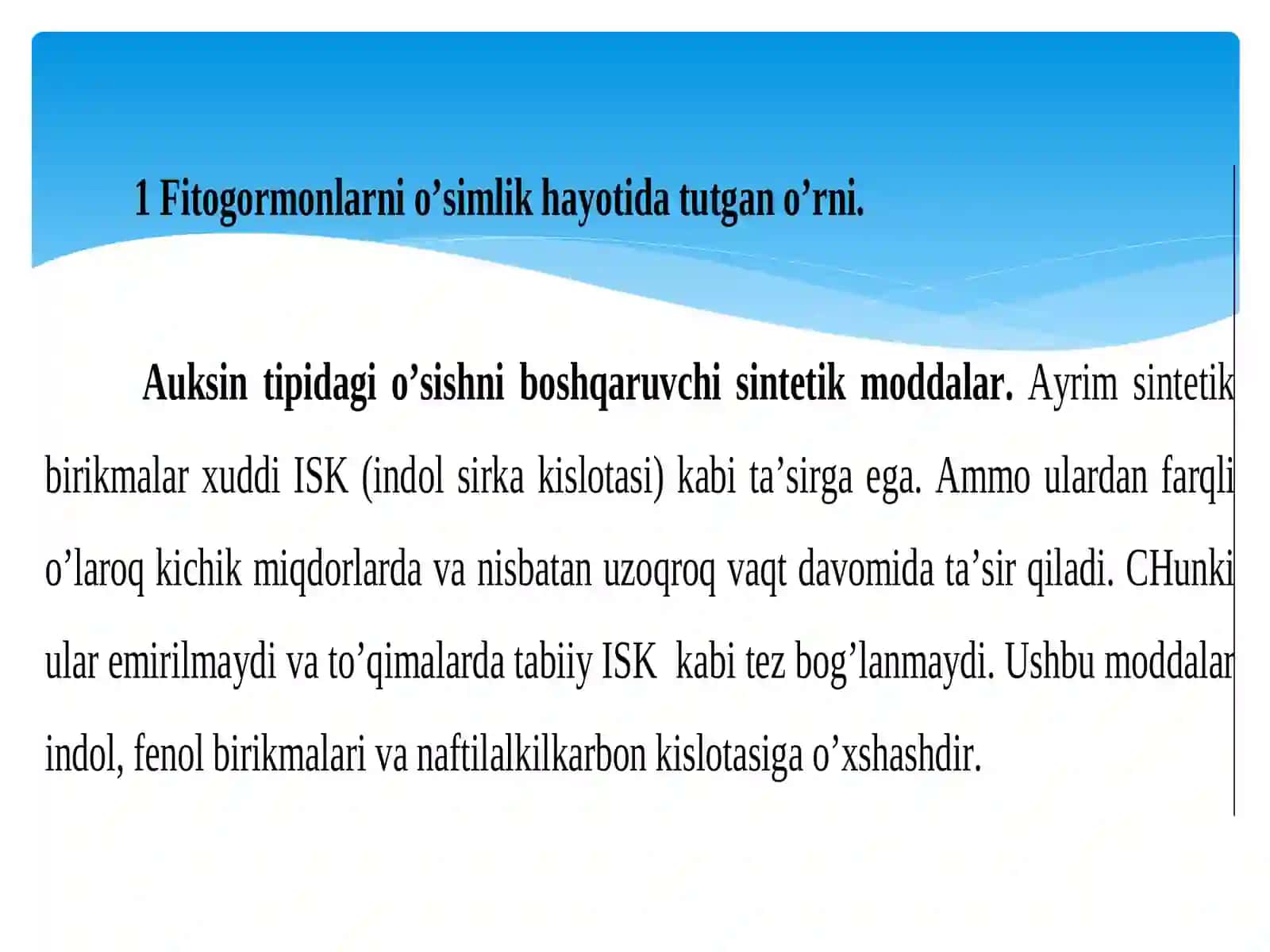 SINTETIK O`SISH REGULYATORINI O`SIMLIKSHUNOSLIKDA QO`LLASH 3