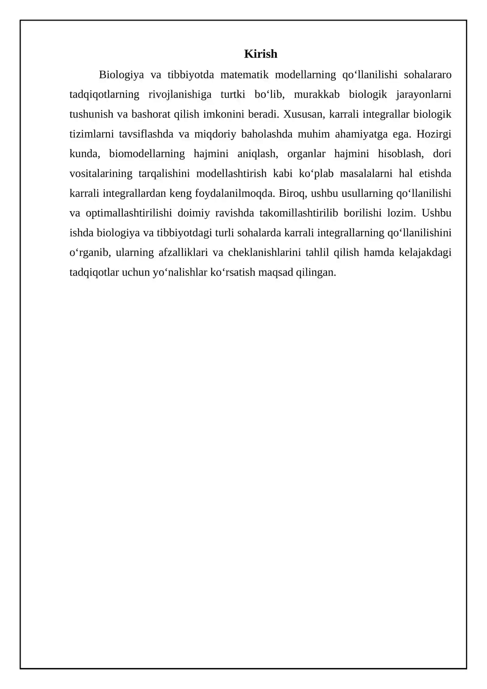 Karrali integrallarni biologiya va medisinadagi tatqiblari 3
