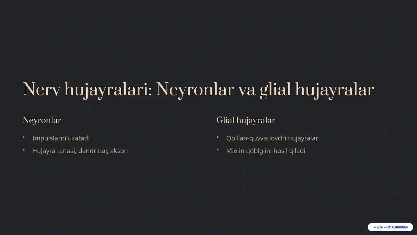 Nerv to'qimasi markaziy va periferik nerv tizimi 3