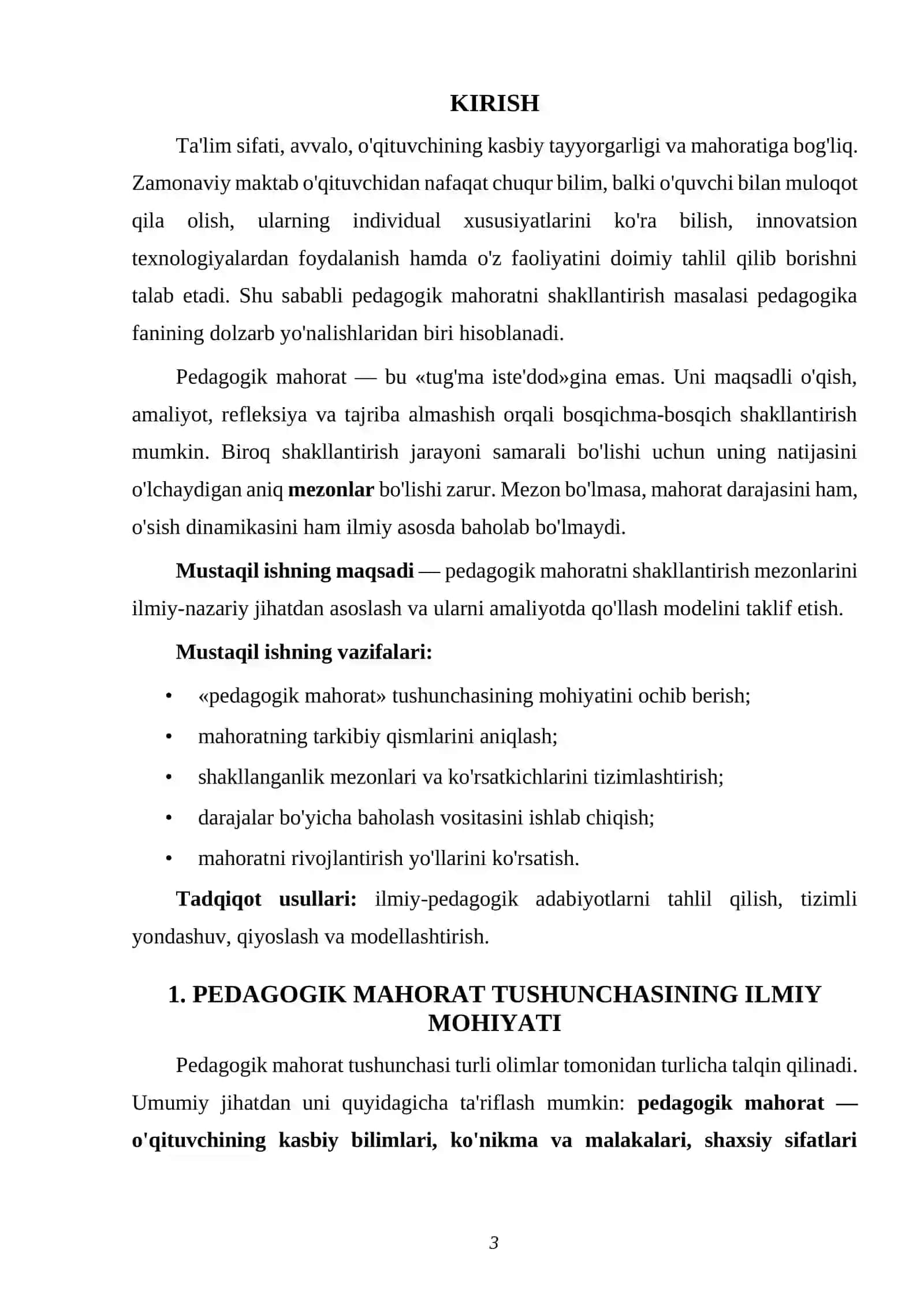 PEDAGOGIK MAHORATNI SHAKLLANTIRISH MEZONLARI 3