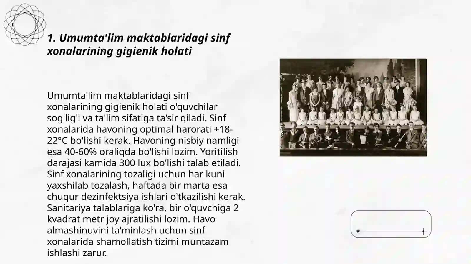 Umumta'lim maktablari jihozlarini joylashtirilishini gigienik baholash 3