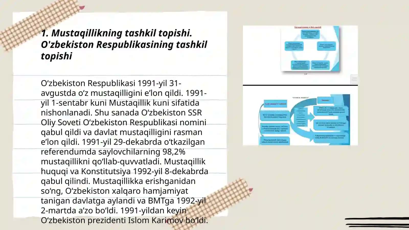 O'zbekiston Respublikasining Muasirligi 3