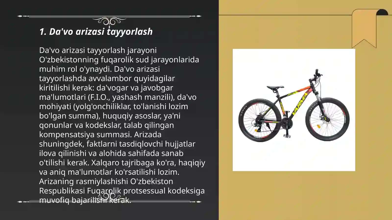 Da'vo arizasi tayyorlash 3
