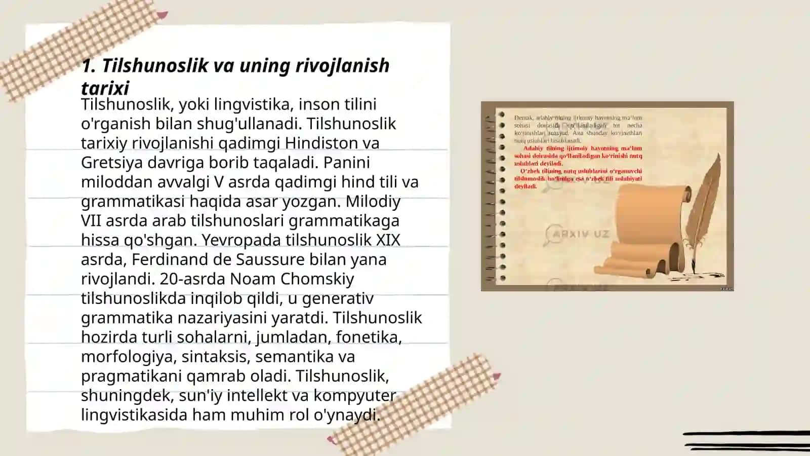 Tilshunoslik va Tabiiy Fanlar 3