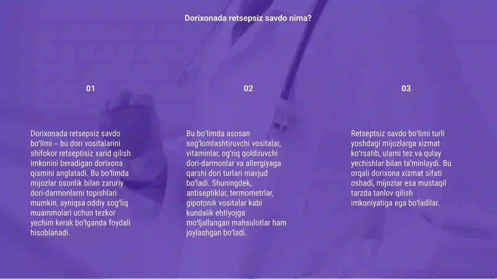 Dorixonada retsepsiz savdo bolimi 3