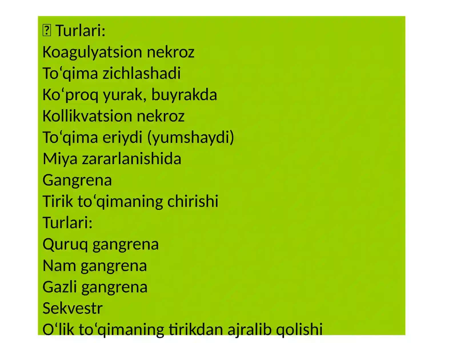 To‘qimalar o‘limi (Nekroz) 3