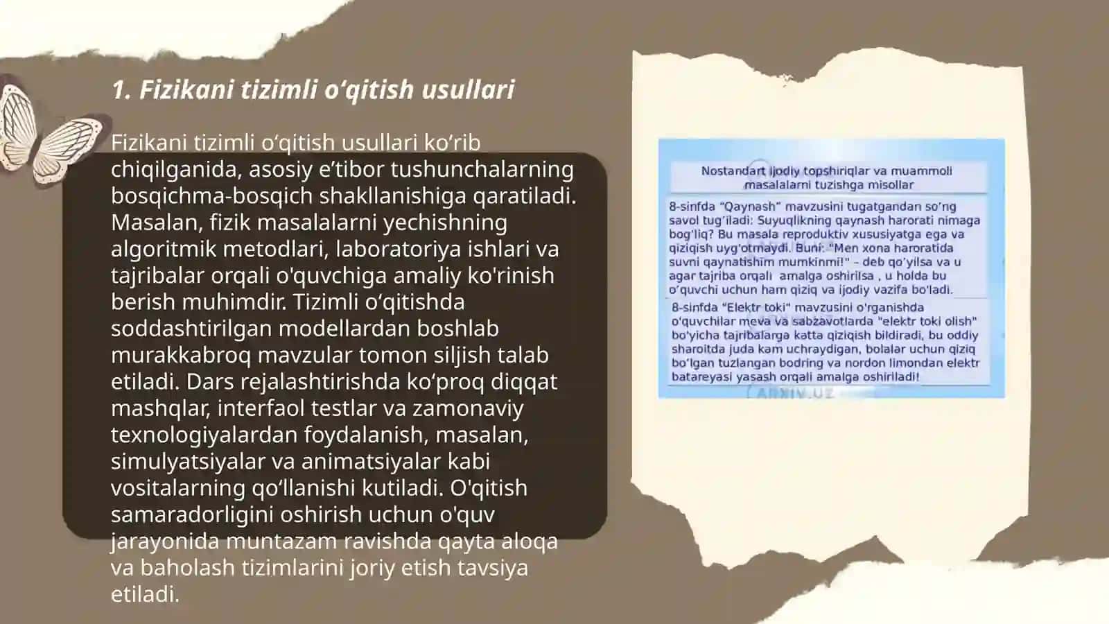 Fizikani oʻqitishda tizimli tahlil 3