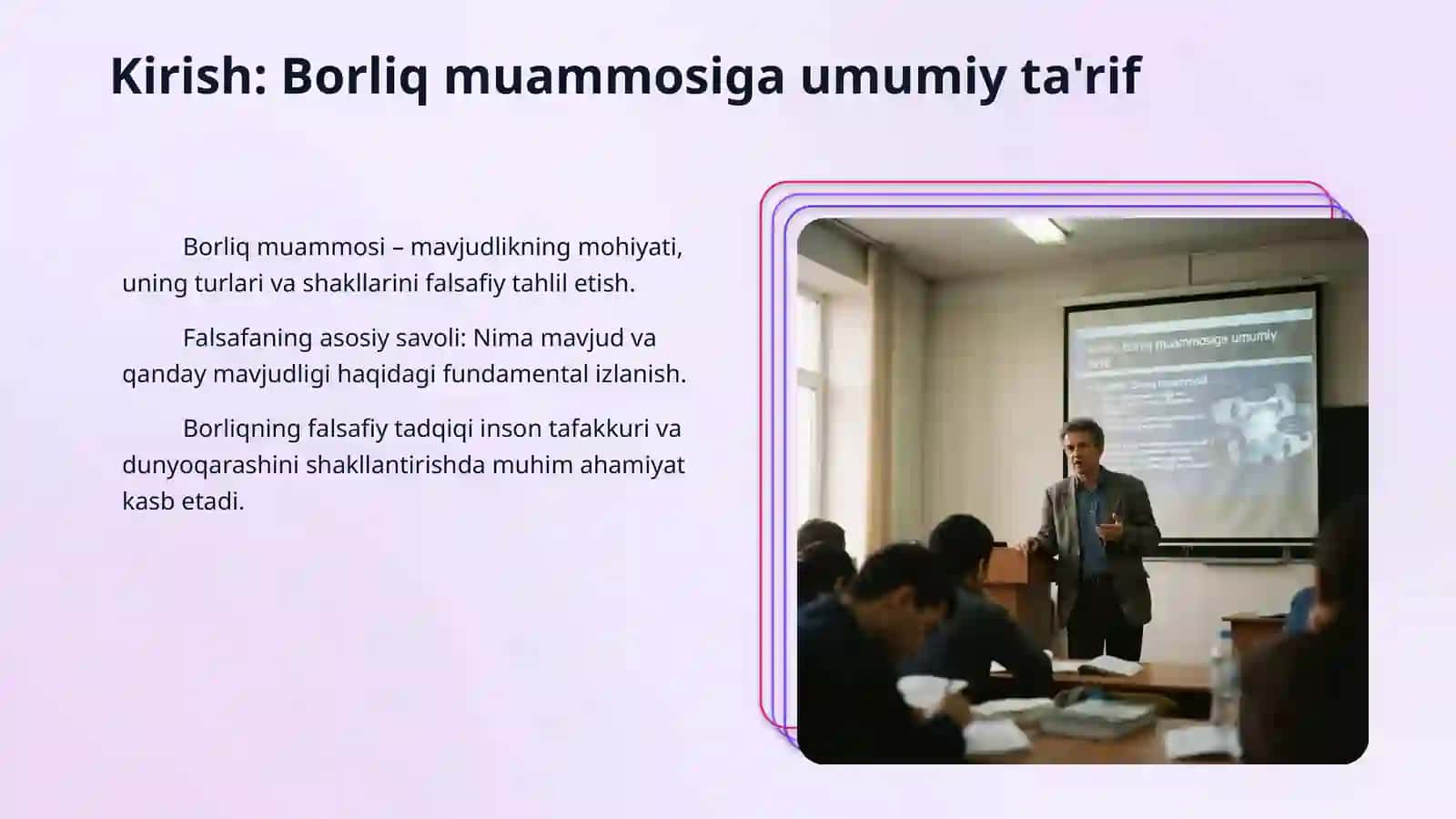 Falsafa borliq muammosi 3