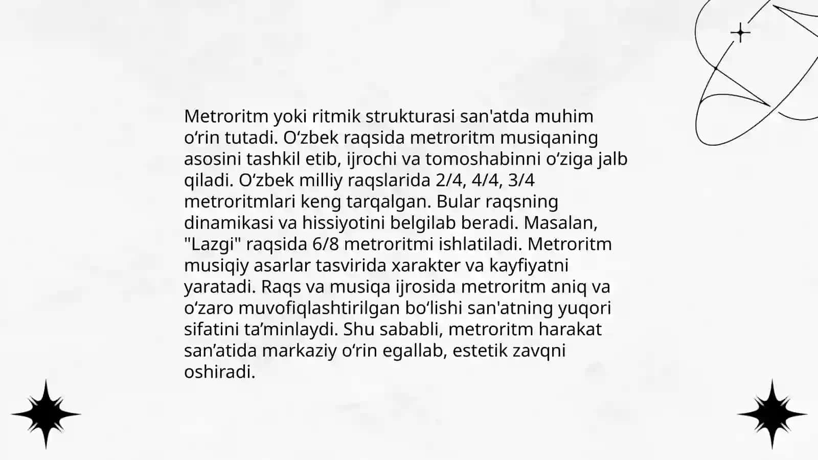 Metroritm uning xarakatlarida aks etishdagi ifodaviy ahamiyati 3