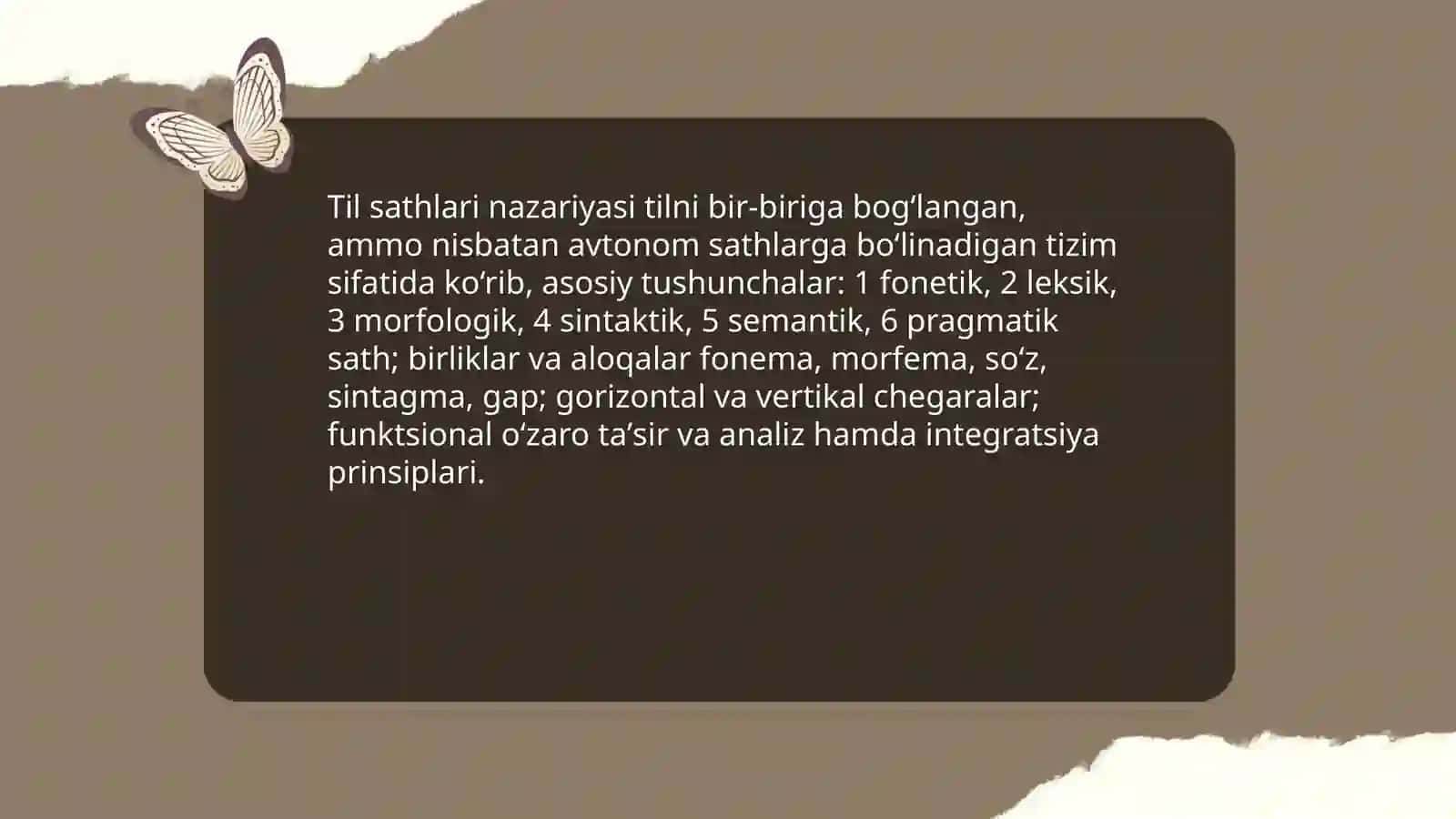 Til sathlari va sathlarga ajratish tamoyillari 3