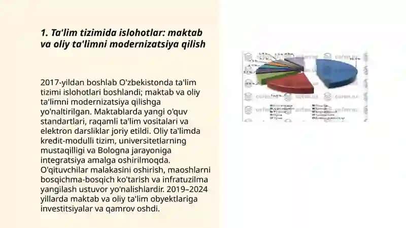Ta'lim tizimida islohotlar: maktab va oliy ta'limni modernizatsiya qilish 3