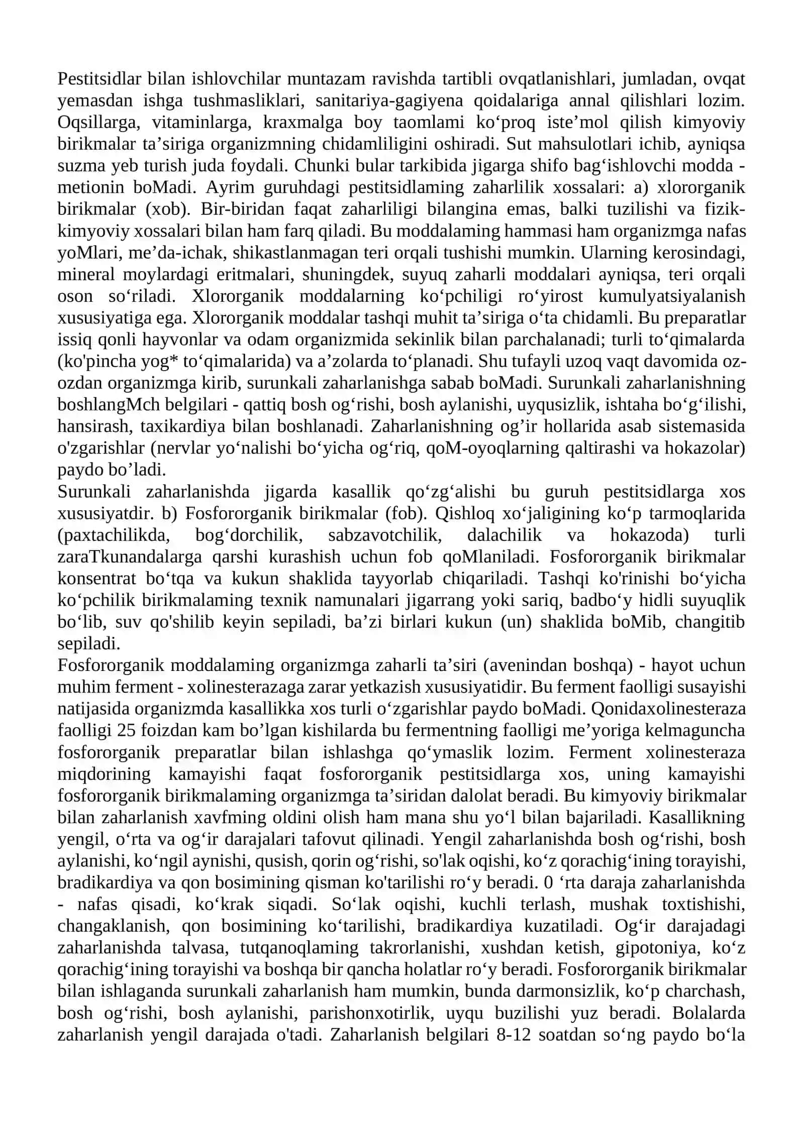 Pestitsidlar va mineral oʼgʼitlarni qoʼllash gigienasi asoslari 3