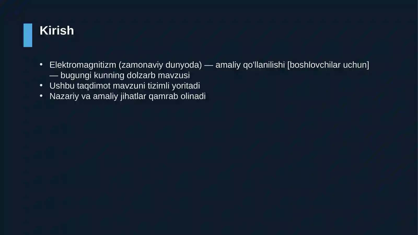 Elektromagnitizm (zamonaviy dunyoda) — amaliy qo'llanilishi [boshlovchilar uchun] 3