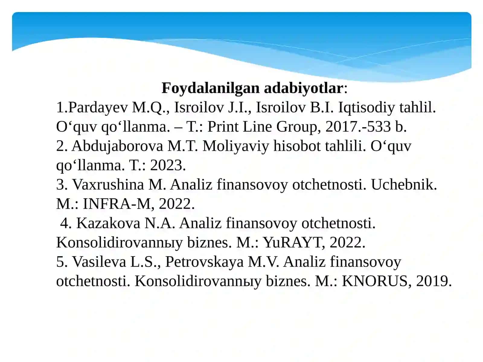 IQTISODIY TAHLILNING PREDMETI, ASOSIY VAZIFALARI VA TAMOYILLARI 3