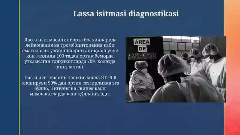 Ebola, Lassa, Zika, Koronaviruslar, kasallik patogenezi, labaratoriya tashxisi 3