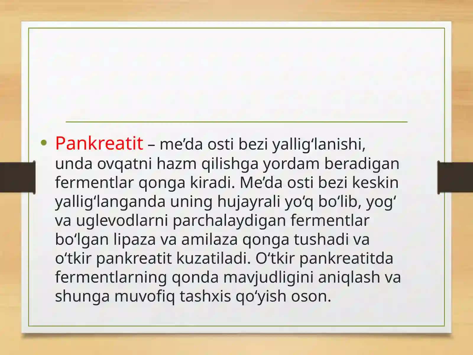 Pankreatit, kron, diareya 3