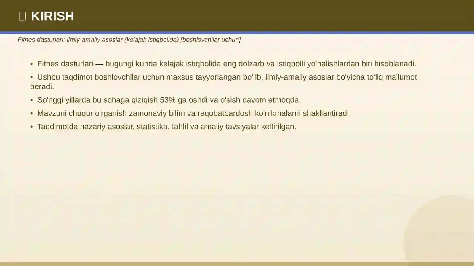 FITNES DASTURLARI 3