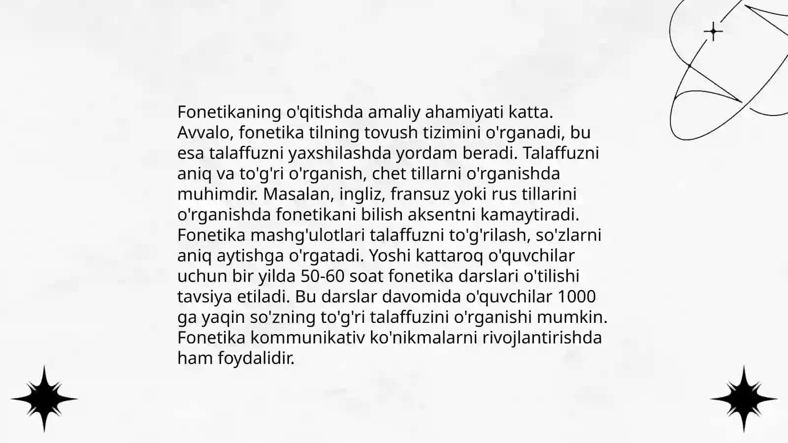 Fonetikaning amaliy ahamiyati 3