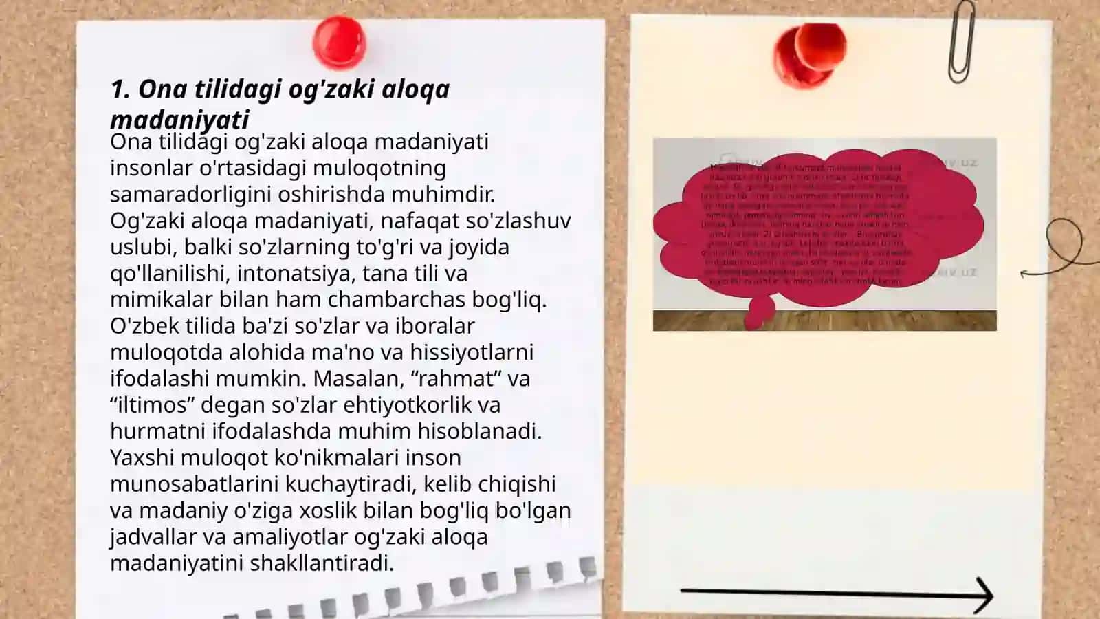 Ona tilidagi aloqa munosabat shakllari mavzusi 3