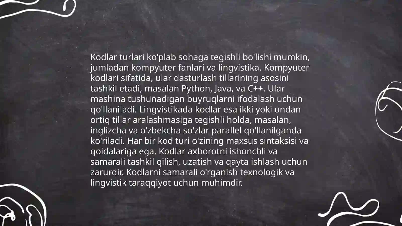 Kodlar 3