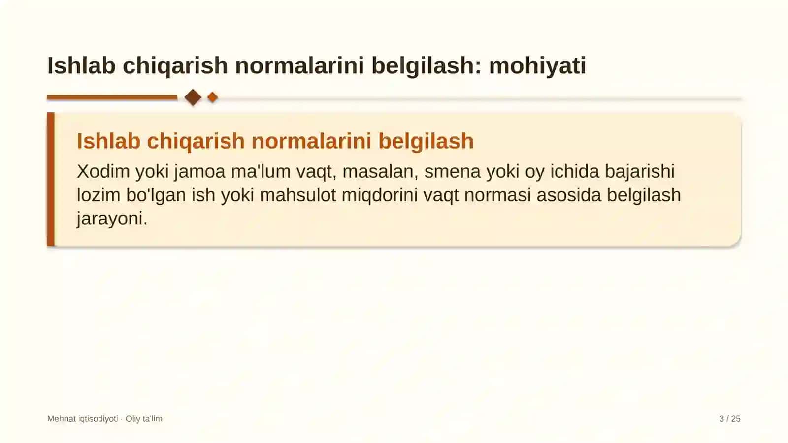nonvoyxonalarda ishlab chiqarish normalarini belgilash 3493 3