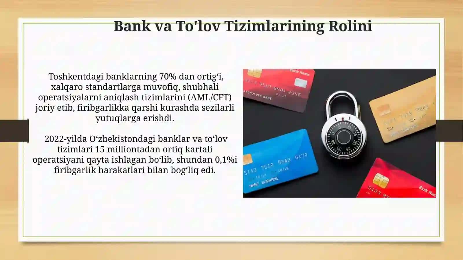 Debet, kredit va virtual kartalar bilan tovlamachiliklar va ularini oldini olishyo'llari 3