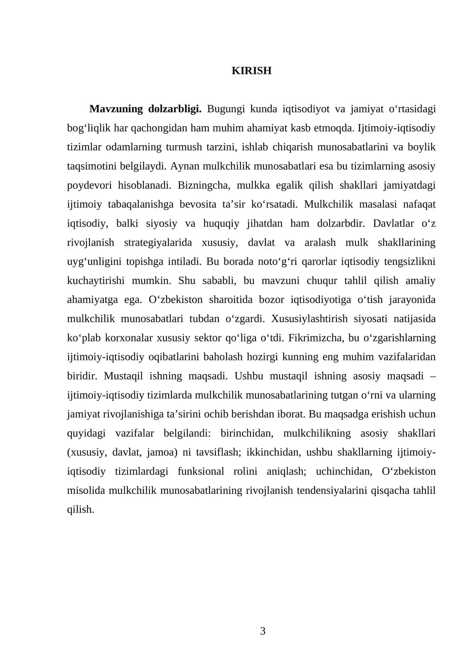 Ijtimoiy-iqtisodiy tizimlar va mulkchilik munosabatlari 3