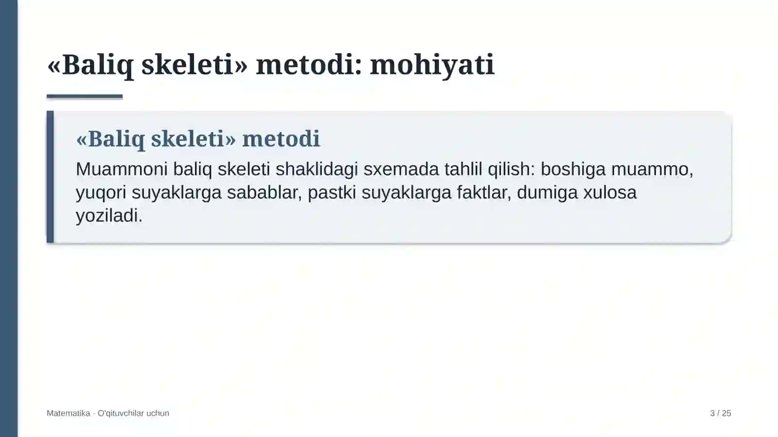 matematika darslarida baliq skeleti metodidan foydalanish 2224 3