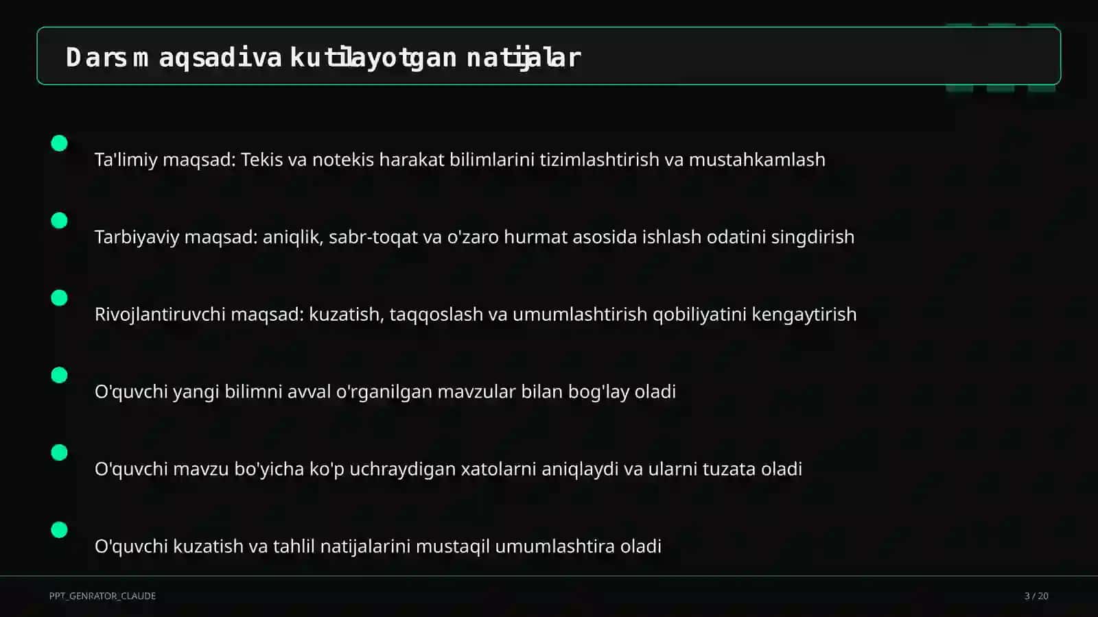 Fizika (6–11) — o'qituvchilar uchun 3