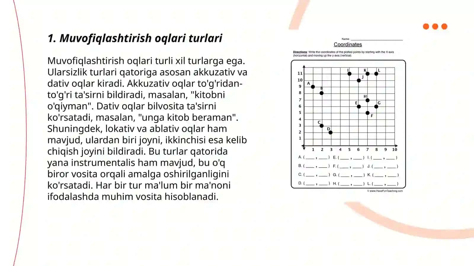 Muvofiqlashtirish oqlari 3