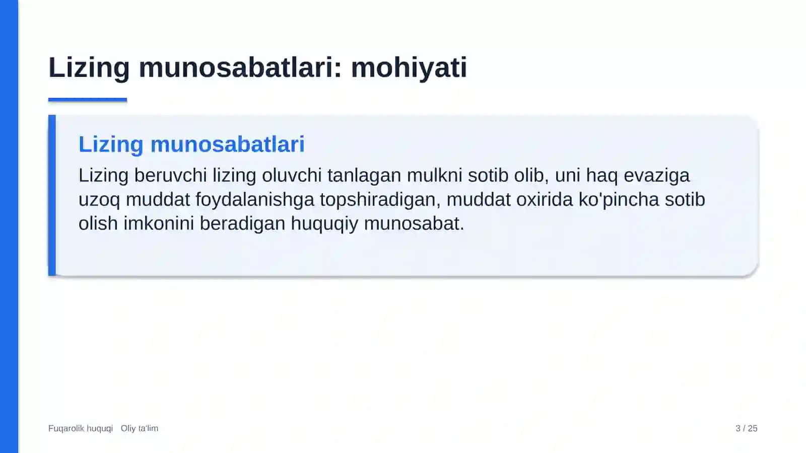 Buyum bozorlarida lizing munosabatlari 3