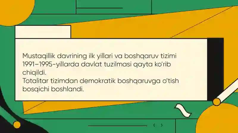 Mustaqillik yillarida davlat boshqaruv tizimida amalga oshirilayotgan islohotlar 3