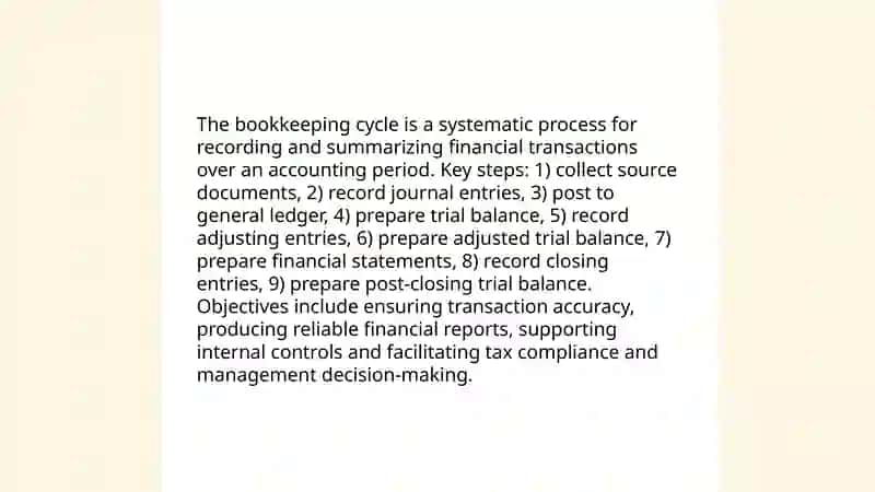 Bookkeeping cycle 3