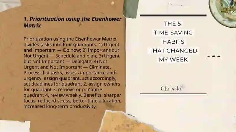 Ten time-saving suggestions 3
