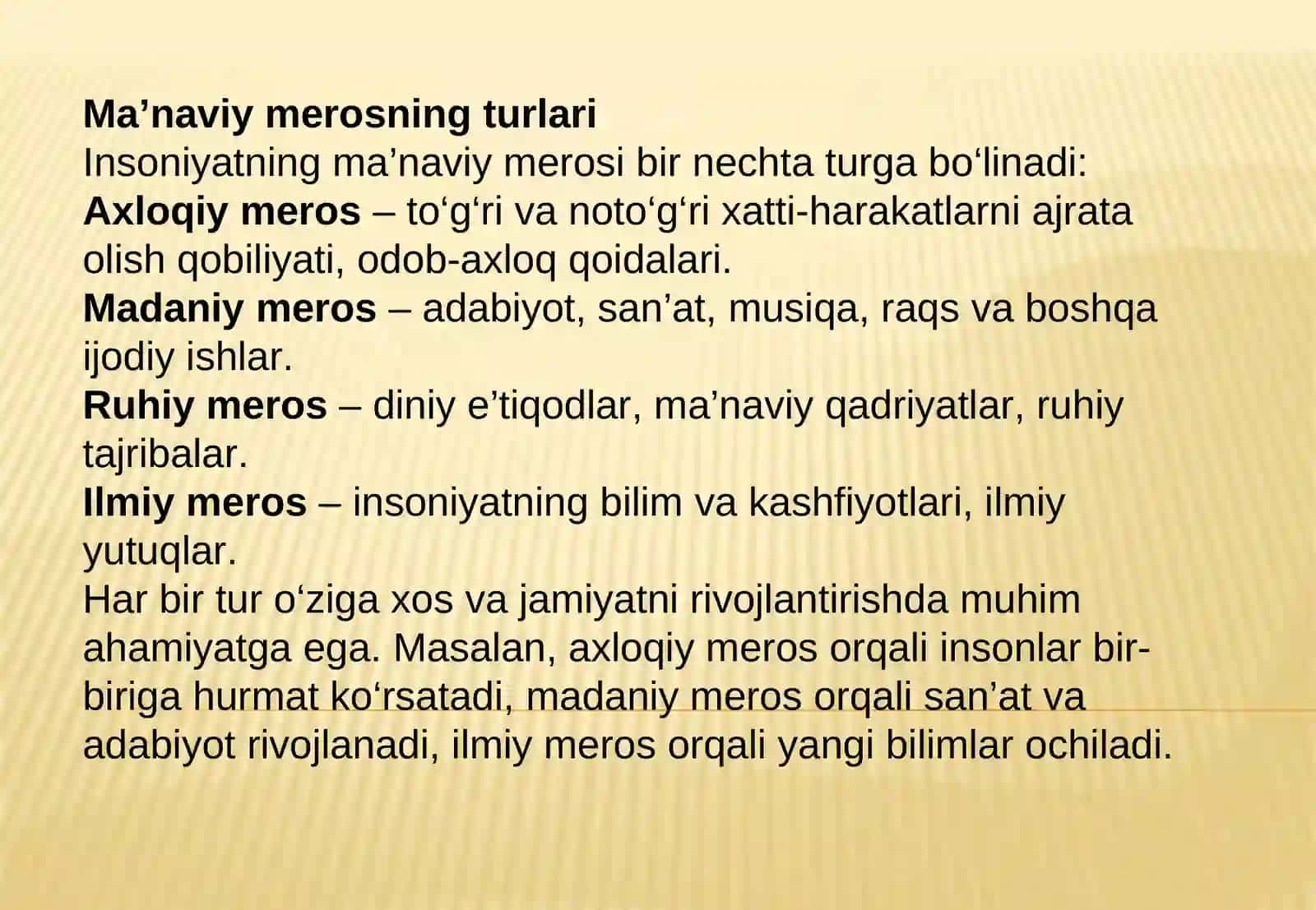 Insoniyatning ma’naviy merosi 3