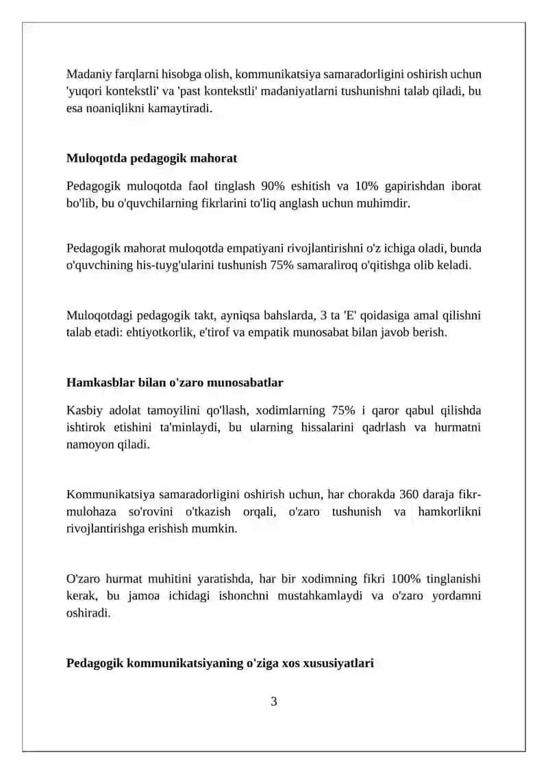 Pedagogik faoliyatda muloqot 3