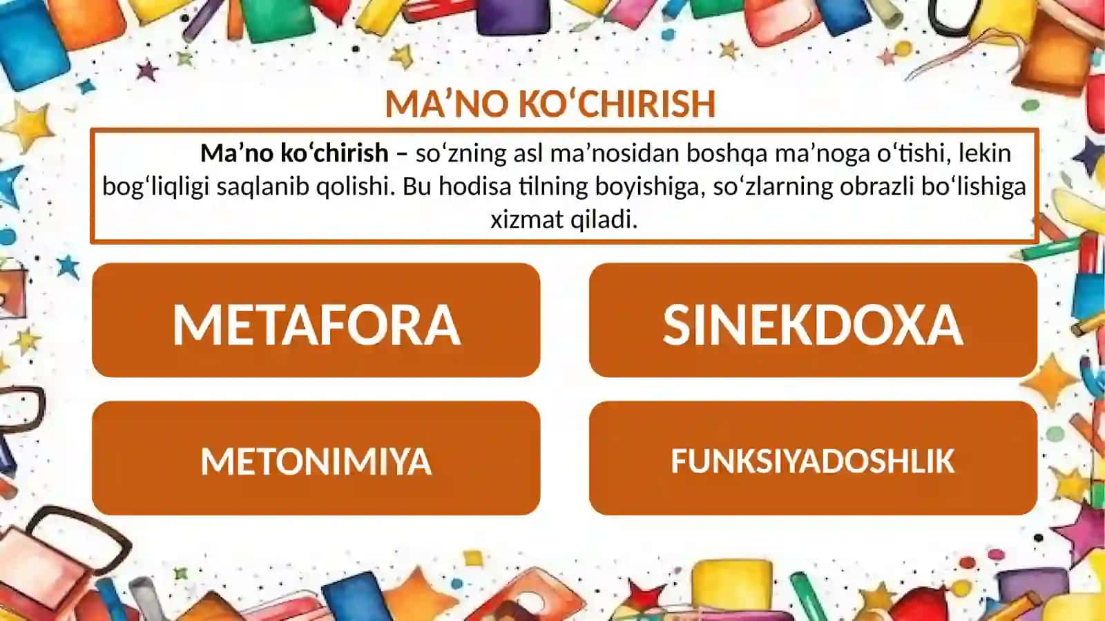 Ma'noko‘chirishning asosiy turlari 3