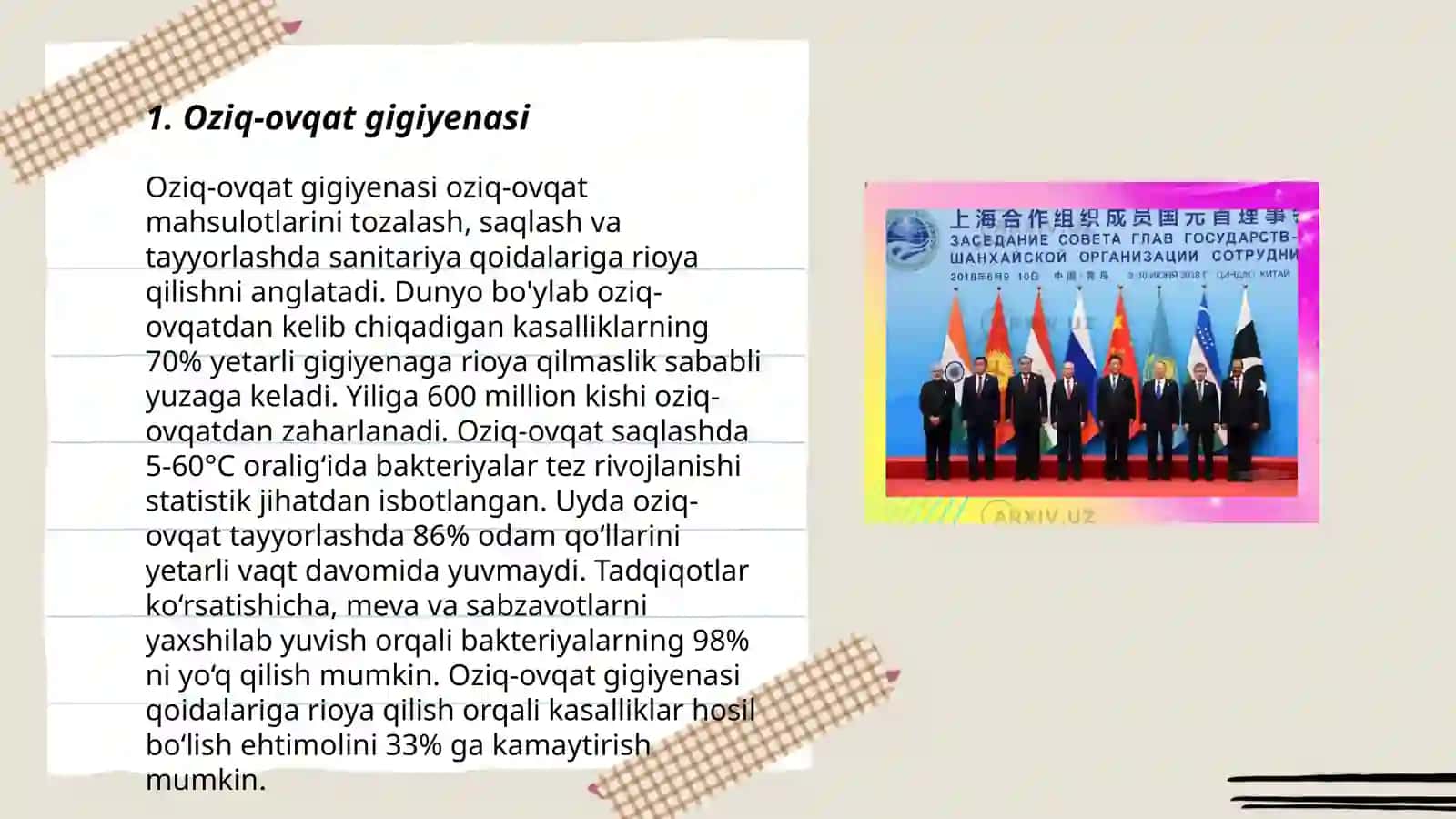 Oziq-ovqat gigiyenasi 3
