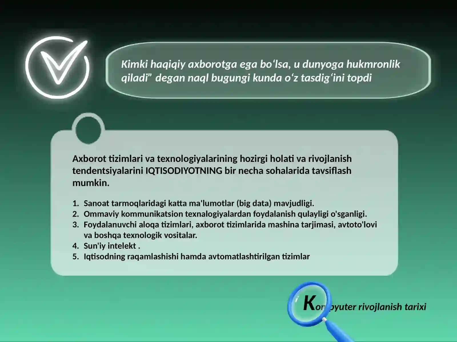 Iqtisodiy axborot tizimlarida mobil platformalar texnalogiyasining o'rni va ahamiyati 3